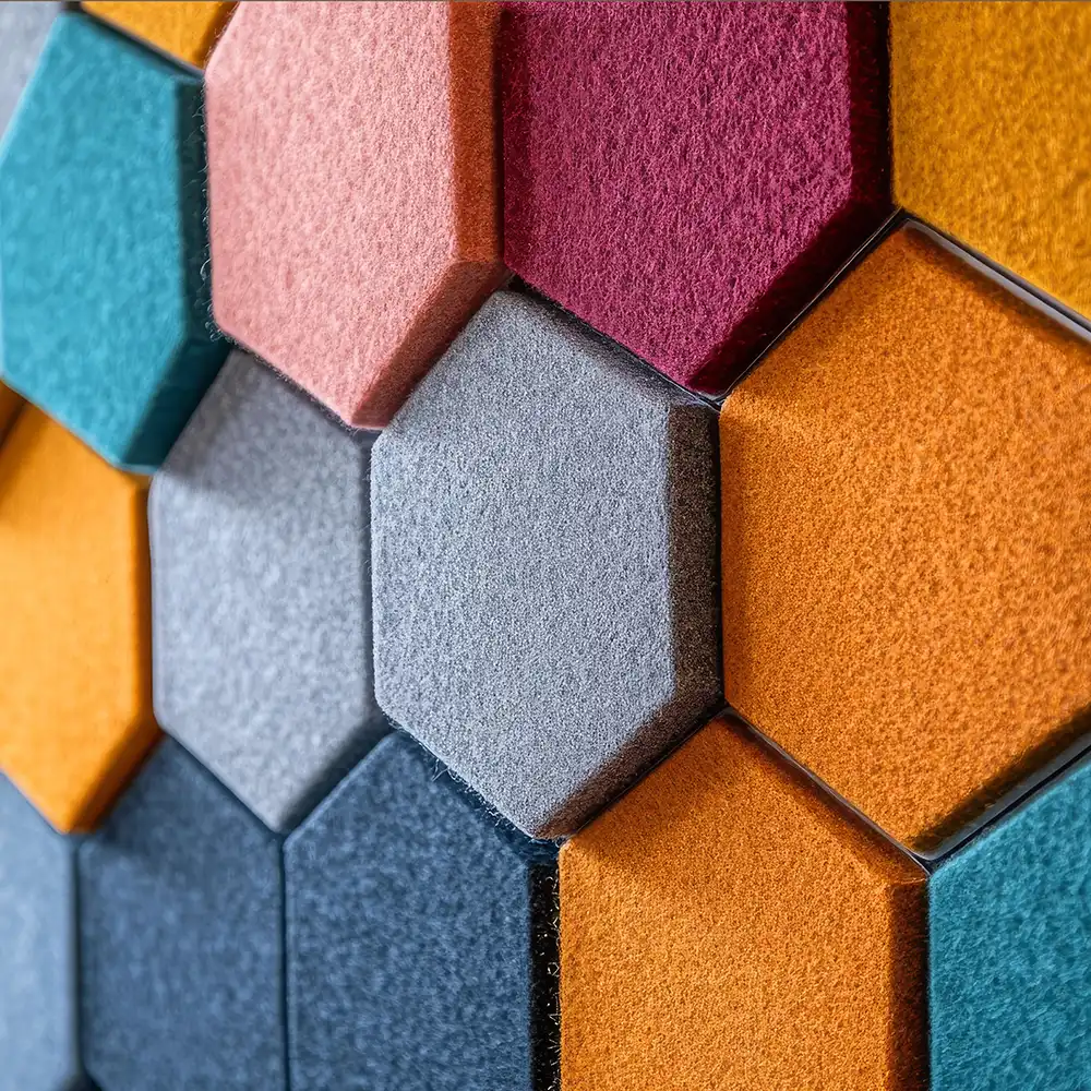 Innenausstattung, Filzpaneele-bunt
